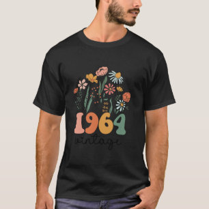 60 Years Old Vintage 1964 60th Women Birthday Wild T-Shirt