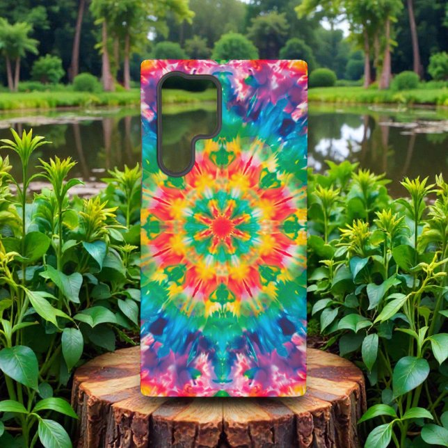 60s 70s Hippy Hippie Tie Dye Pattern Samsung Galaxy S22 Ultra Case (Creator Uploaded)