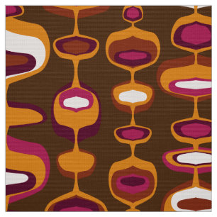 60s 70s mod retro fabric pattern