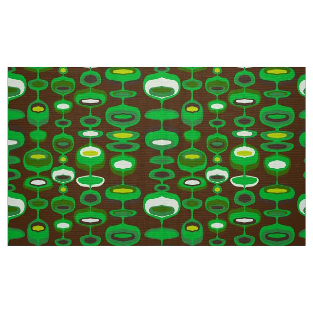 60s 70s mod retro fabric pattern (Fat Quarter)