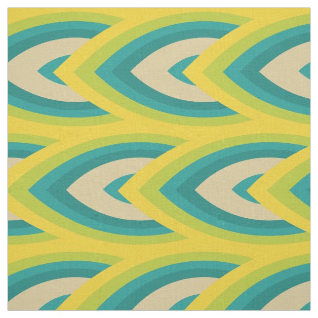 60s 70s mod retro patern fabric (Swatch)