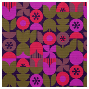60s 70s nostalgic retro fabric