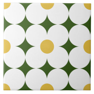 60s 70s retro flower tile