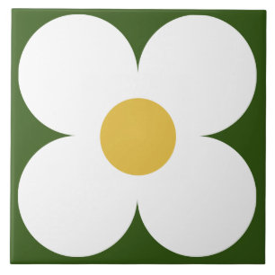 60s 70s retro flower tile