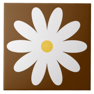 60s 70s retro flower tile