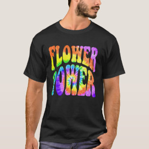 60s 70s Retro Hippie Batik Spiral Flower Power 3 F T-Shirt