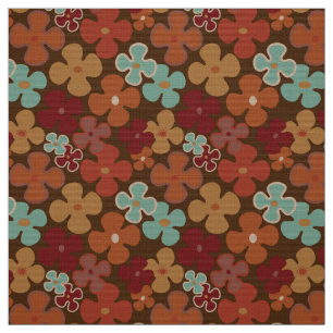 60s 70s retro mod flower pattern fabric