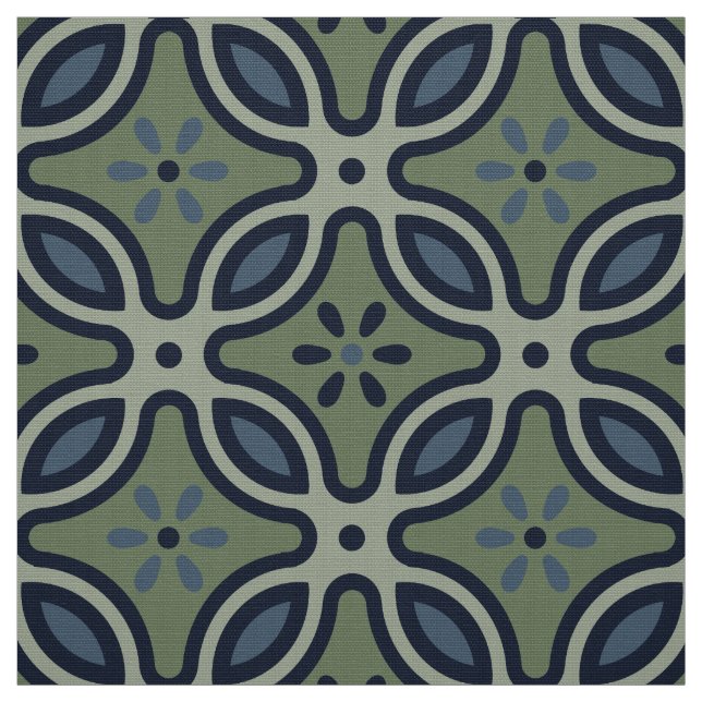 60s 70s retro pattern fabric (Swatch)
