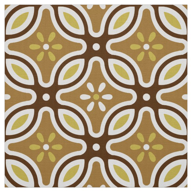 60s 70s retro pattern fabric (Swatch)