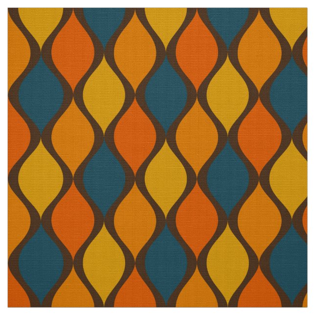 60s 70s retro super colour palette fabric (Swatch)