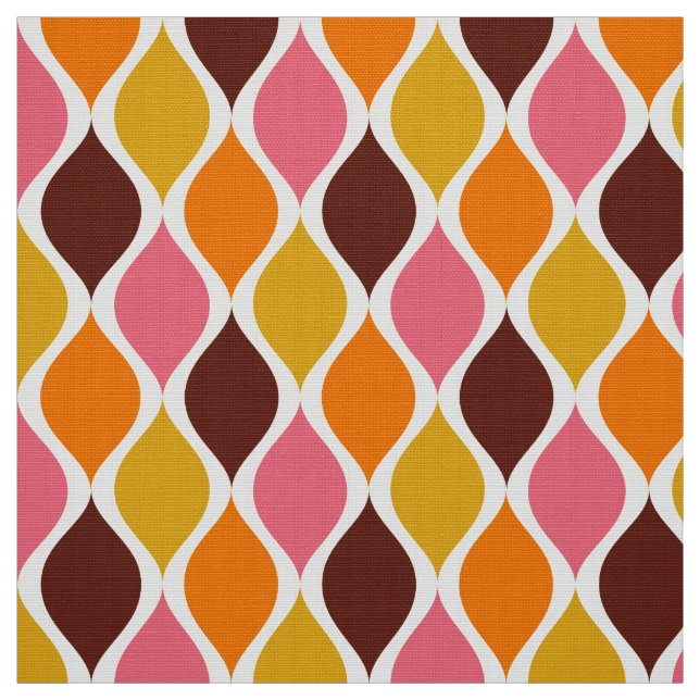 60s 70s simple retro palette fabric (Swatch)