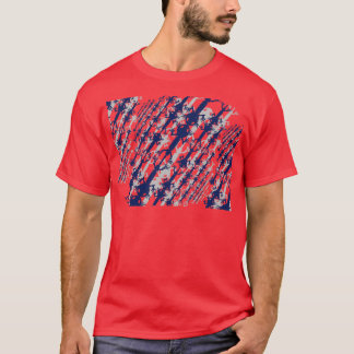 60s and 70s style Axolotl Diagonal Line Pattern T-Shirt