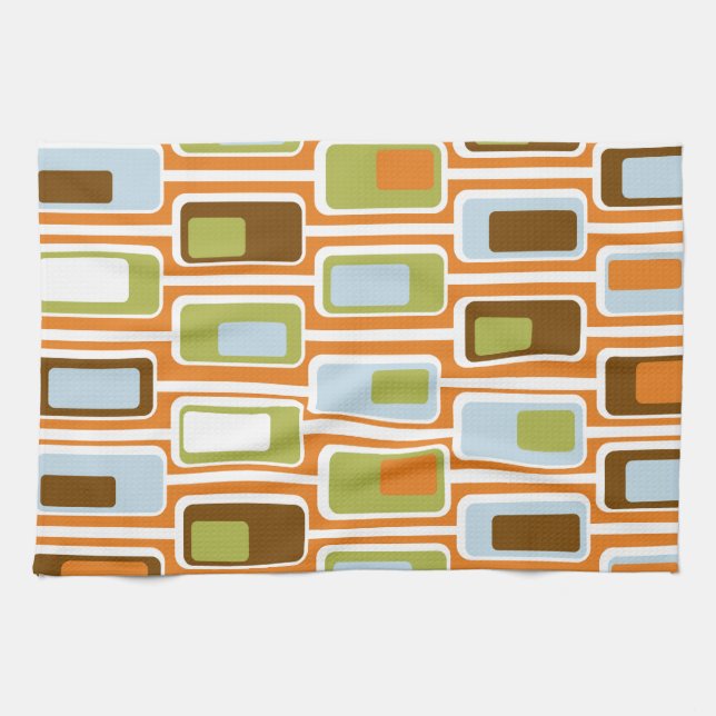 60s Boxes Tea Towel (Horizontal)