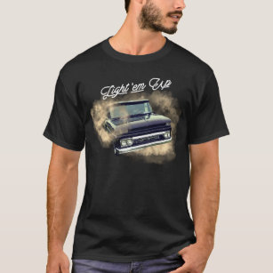 60's Chevy Model Truck Light 'em Up Tires Burnout T-Shirt