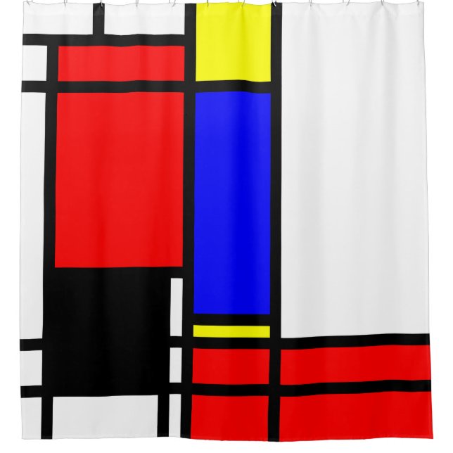 60s Chic Shower Curtain (Front)