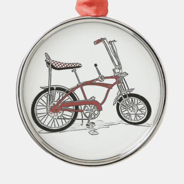 60's Classic Schwinn Stingray Muscle Bike Bicycle Metal Tree Decoration (Front)
