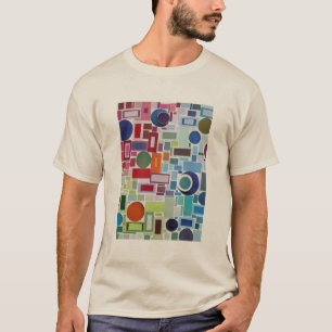 60's Disco Retro Mosaic Collage Abstract T-Shirt
