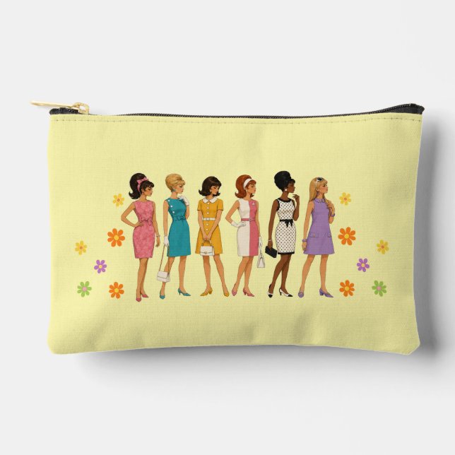 60's Fashion Icon Accessory Pouch (Front)