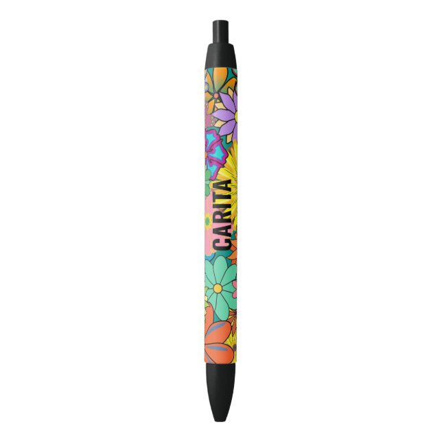 60s Flower Pattern Pen (Front Vertical)