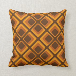 60's orange squares cushion