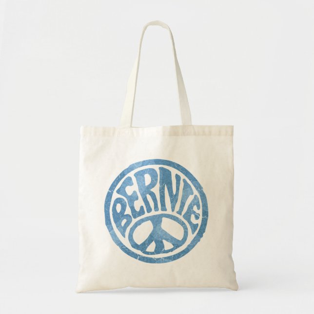 60s Peace Bernie Tote Bag (Front)