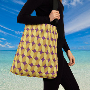 60s Retro Patterned Crossbody Bag