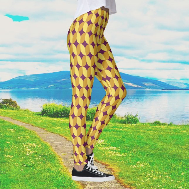60s Retro Patterned Leggings (Creator Uploaded)