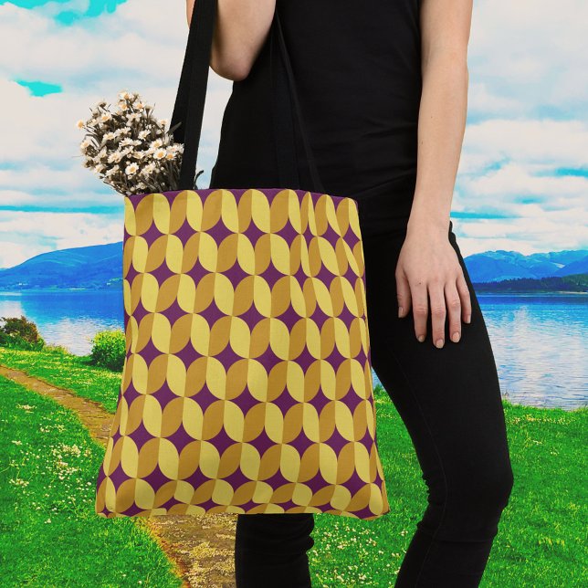 60s Retro Patterned Tote Bag (Creator Uploaded)