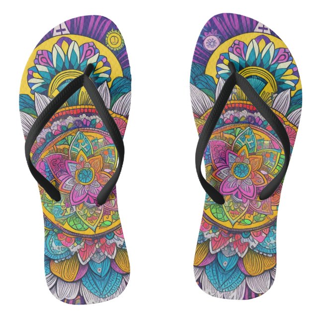 60s retro style thongs (Footbed)