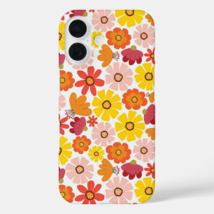 60s Retro White Summer iPhone 16 Case