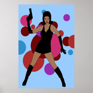 60s Spy Girl Poster