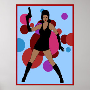 60s Spy Girl Poster