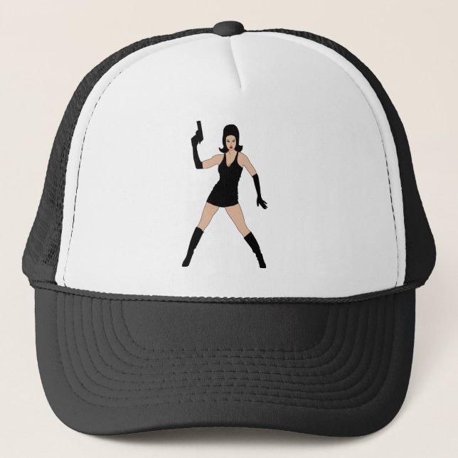 60s Spy Girl Trucker Hat (Front)