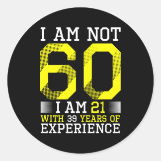 60Th 60 Classic Round Sticker
