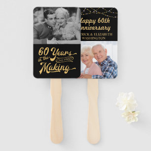 60th Anniversary 60 Years in the Making 2 Photo Hand Fan