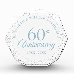 60th Anniversary Confetti Photo Block
