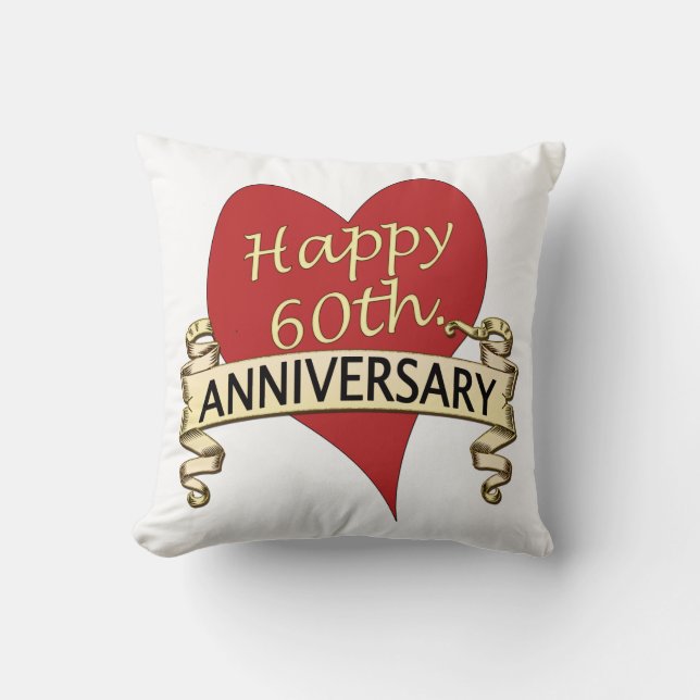 60th. Anniversary Cushion (Front)