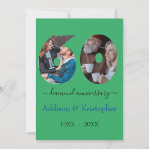 60th Anniversary Diamond Love Photo Template