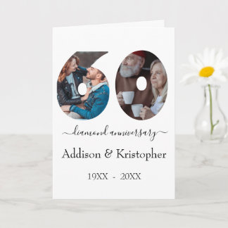 60th Anniversary Diamond Love Photo Template