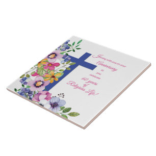 60th Anniversary, Nun, Religious Life Cross Tile