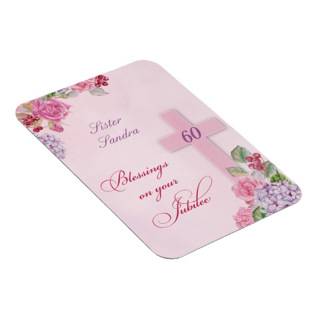 60th Anniversary of Religious Life Catholic Nun Magnet (Right Side)