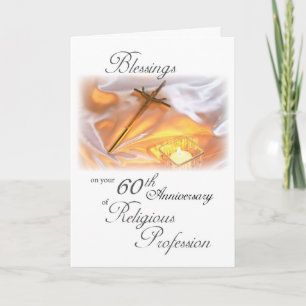 60th Anniversary of Religious Life, for a Nun Card