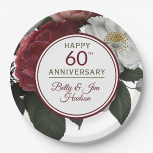 60th Anniversary Party - Paper Plate