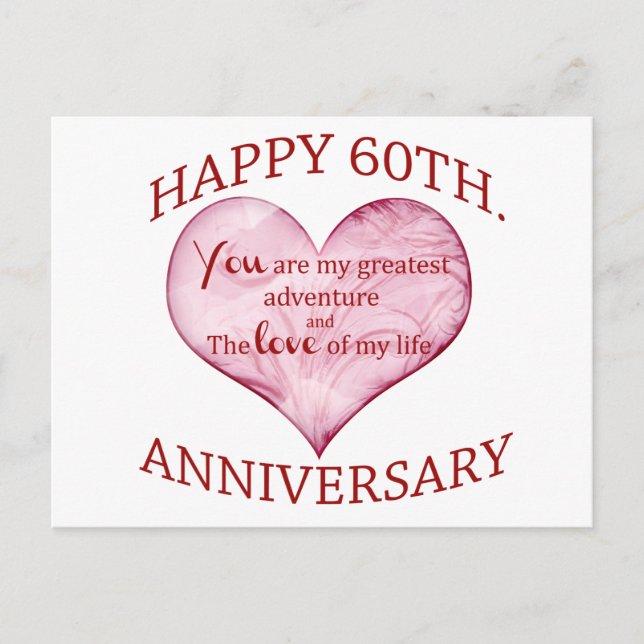 60th. Anniversary Postcard (Front)