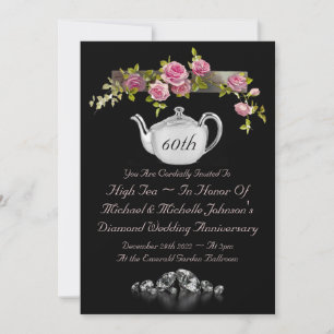 60th Anniversary Tea Invitation