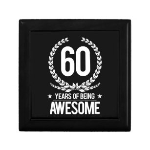 60th Birthday (60 Years Of Being Awesome) Gift Box