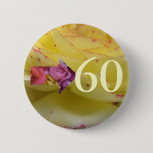 60th Birthday 6 Cm Round Badge
