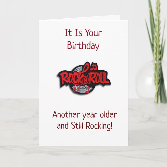 **60th Birthday" and you ARE STILL ROCKING Card (Front)