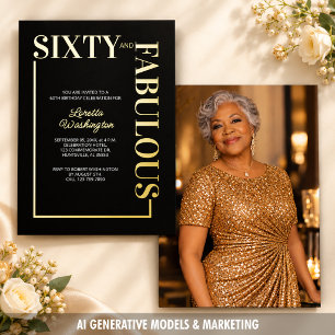 60th Birthday Black and Gold Celebration