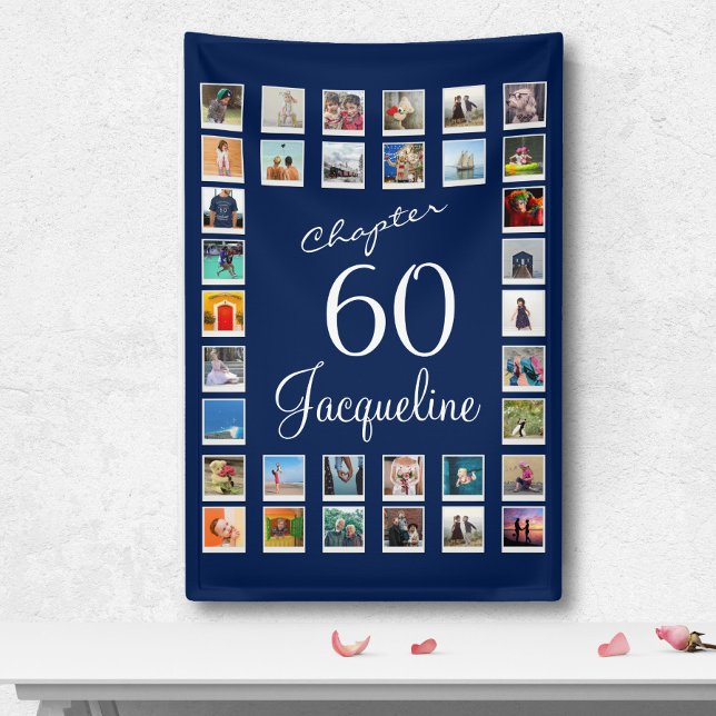 60th Birthday Blue Banner (Creator Uploaded)